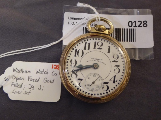 Waltham Watch Co. Open Faced Gold Filled 23 Jewels,...Lever Set,...Working Order