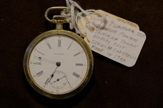 Wattham Skeleton Pocket Watch, Lever Set, Maybe Saleman Sample According to Owner, runs