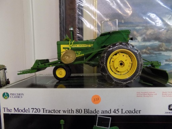 JD 720 with blade and loader, Precision Series,1/16 scale with box ...