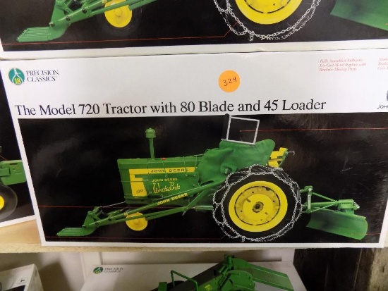 JD 720 with blade and loader,1/16 scale