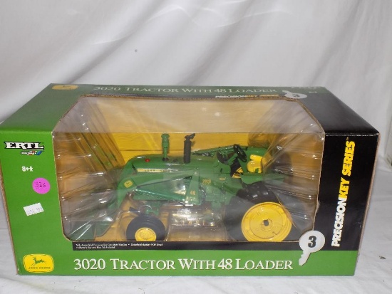 JD 3020 tractor w/ 48 loader,1/16 scale, in box