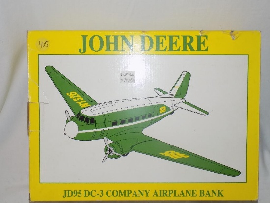 JD 95 DC-3 airplane bank,1/16 scale, in box