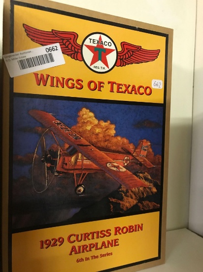 Wings Of Texaco 1929 Curtiss Robin Airplane, 1/16 scale, with box