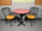 Round table & 2 chairs