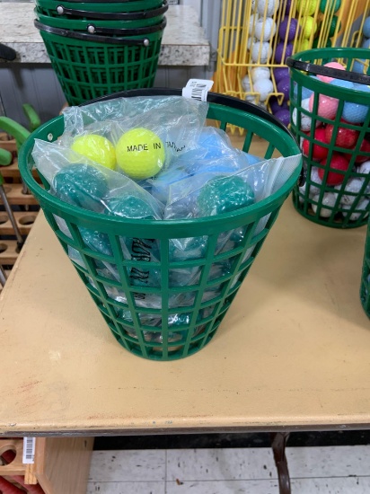 Bucket of golf balls