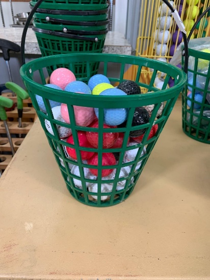 Bucket of golf balls