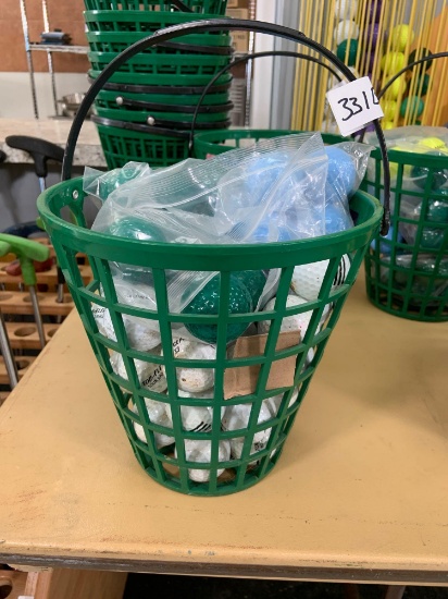 Bucket of golf balls