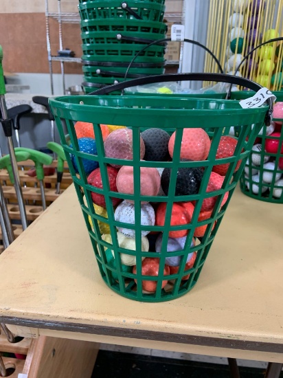 Bucket of golf balls