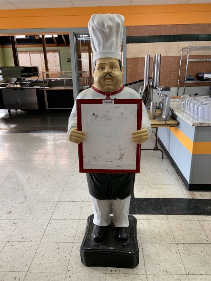 6 foot figural chef sign