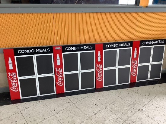 Coca-Cola combo meals menu board