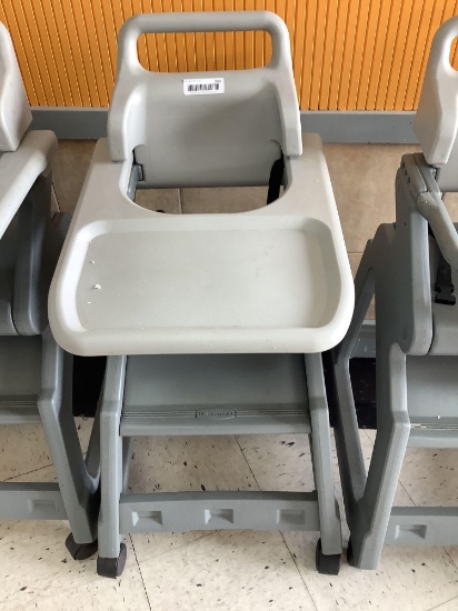 Rubbermaid high chair on wheels