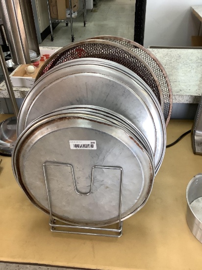 Pizza pan assorted lot with rack
