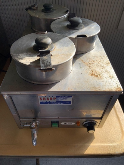 Alfa 3 pot soup warmer/server