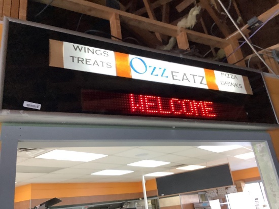 6 foot lighted digital sign
