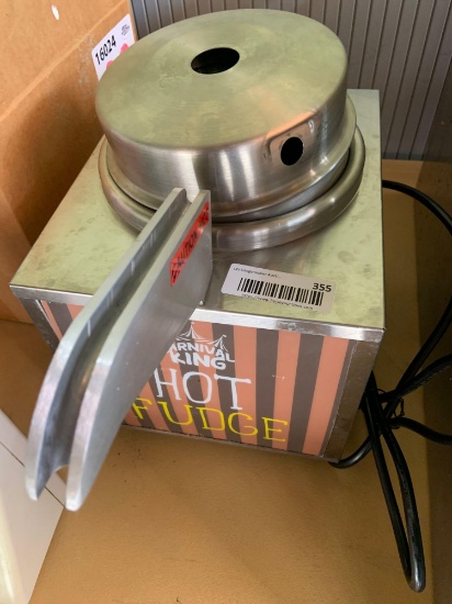 Carnival king hot fudge sundae warmer pot