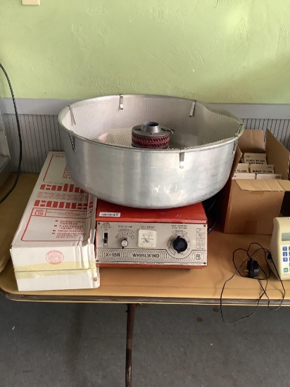 X-15R cotton candy machine and accessories