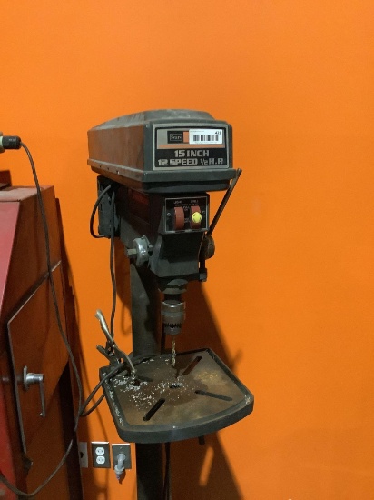 Sears 15 inch 12 speed half horsepower floor mounted drill press