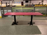 Double pedestal table