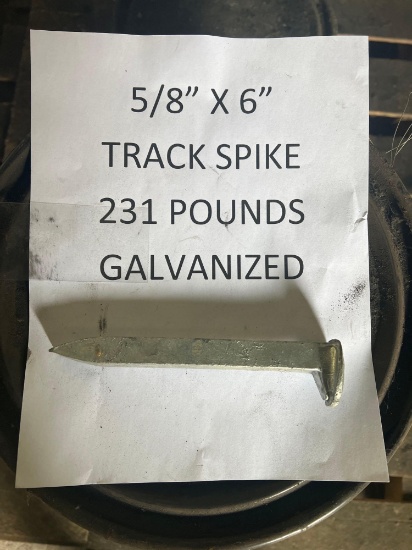 5/8" x 6" Galvanized Track Spike