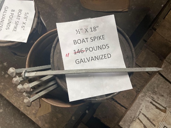 Misc Lot of Galvanized Boat Spikes
