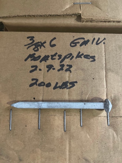 3/8" X 6" Boat Spikes, Galvanized