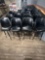 6 Black Bar Stools