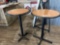 2 High Pedestal Tables