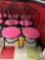 8 Pink Chairs, By the Piece Times 8