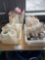 4 tubs misc. containers