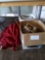 tablecloths and miscellaneous box lots