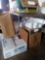 three boxes miscellaneous cups and lids