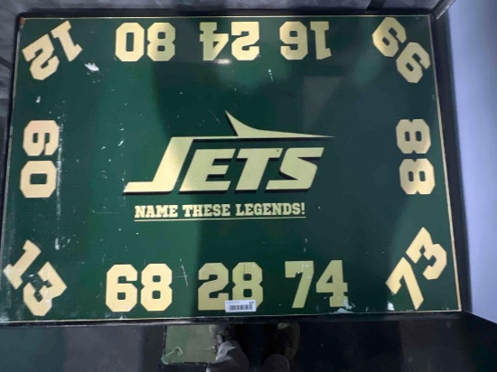 Jets Table Top, Single Pedestal Table