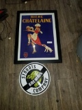 Bier Chateau and Stout Signs 1 Lot