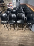 6 Black Bar Stools