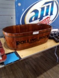 Rolling Rock Extra Pale Wooden Tub
