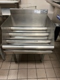 24-in stainless steel Krowne four step liquor display