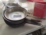 6 alum skillets