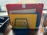 rack w/cutting boards