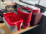Lot of trays & baskets