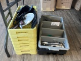 miscellaneous lot of utensils and trays