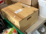 wood box with tea