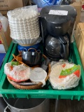 tray lot with miscellaneous coffee