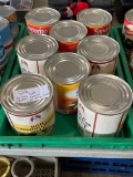 trailer of cheddar sauce and pizza sauce