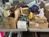 miscellaneous holiday decor and lights