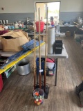 3 Pool Sticks & Pool Balls