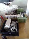 miscellaneous plastic utensils and trays