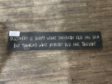 Wooden Sign