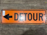 Tin Detour Sign