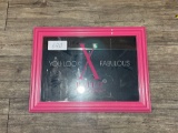 Framed Mirrored Sign