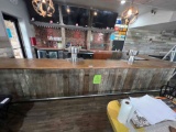 Copper Top Bar W/ Metal Foot Rail